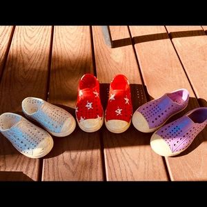 Used, good condition Children’s Native shoes